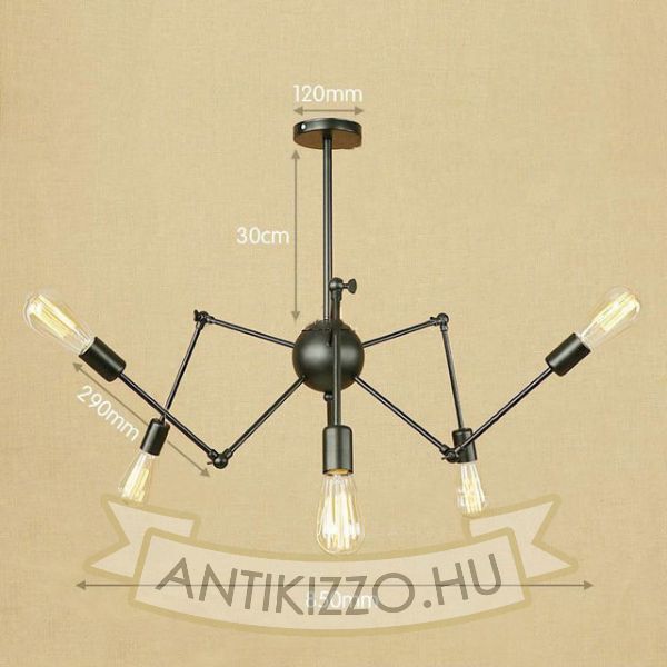 antik-6-karu-allithato-csillar-lampa