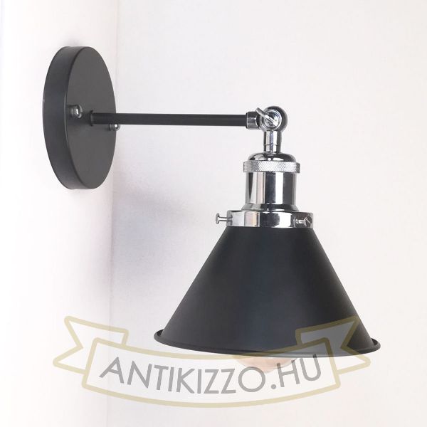 antik-fali-lampa-matt-fekete-fenyes-krom-szin-kis-buraval