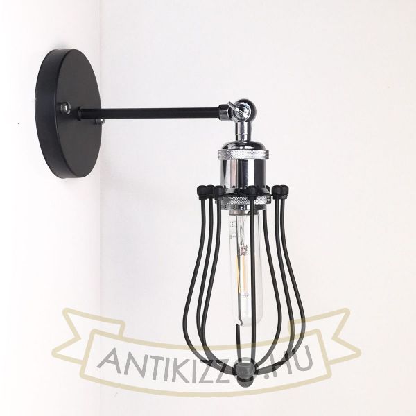 antik-fali-lampa-matt-fekete-fenyes-krom-szin-csepp-alaku-raccsal