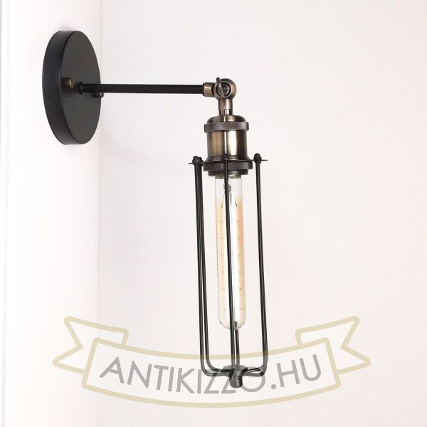 antik-fali-lampa-matt-fekete-antik-bronz-szin-csepp-alaku-raccsal