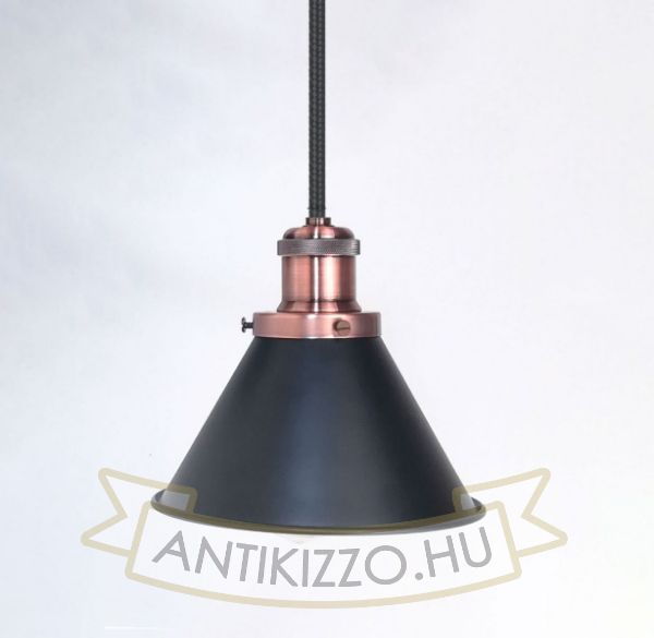 antik-fuggesztek-lampa-matt-fekete-antik-vorosrez-szin-kis-buraval