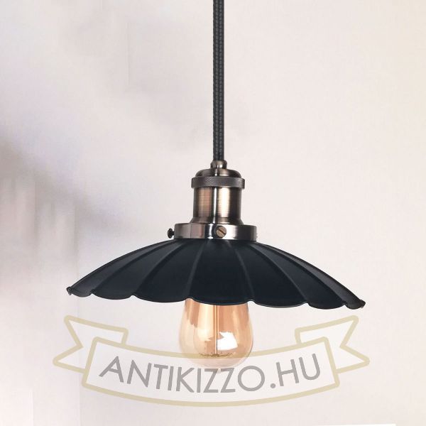 antik-fuggesztek-lampa-matt-fekete-antik-bronz-szin-hullamos-buraval