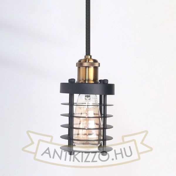 antik-fuggesztek-lampa-matt-fekete-antik-sargarez-szin-henger-alaku-raccsal