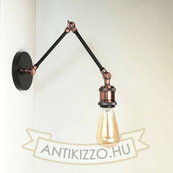 antik-fali-olvaso-lampa-matt-fekete-antik-vorosrez-szin