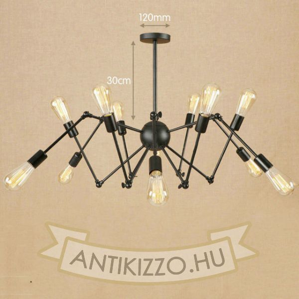 antik-12-karu-csillar-lampa
