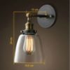 antik-fali-lampa-uvegburaval-meretezve - illusztráció
