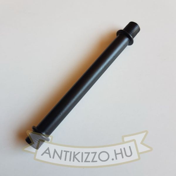 Menetes vegű cső 10cm matt fekete szín