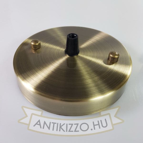 Plafontárcsa mennyezetirózsa 120mm sima antik bronz szín