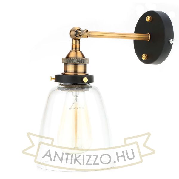 antik-fali-lampa-uvegburaval