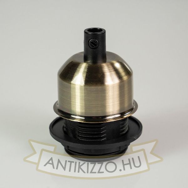 Edison izzó foglalat antik bronz - E27 - búratartós