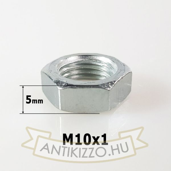 Hexagon anyacsavar M10 - 5mm