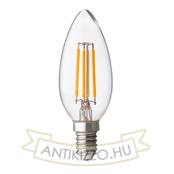LED filament dekor izzó - C35 - 6 watt - szabályozható