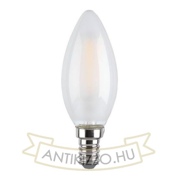 LED filament dekor izzó - opál - C35 - 6 watt E14 - szabályozható