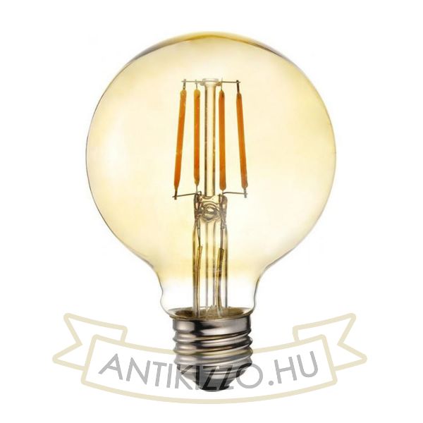 LED filament dekor izzó antikolt - G95 - 4 watt