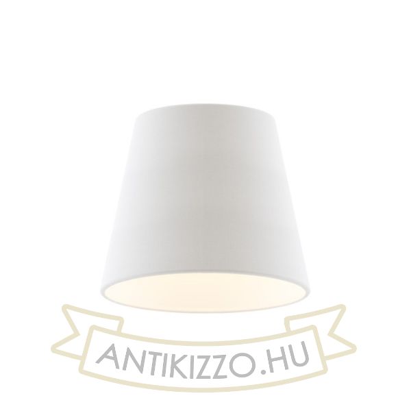 Kép NIZZA 18/15 lámpabúra  Polycotton fehér/fehér PVC  max. 28W