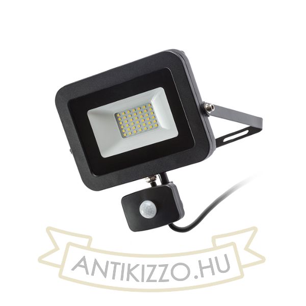 Kép PONTA reflektor mozgásérzékelővel fekete  230V LED 30W 120° IP54  3000K