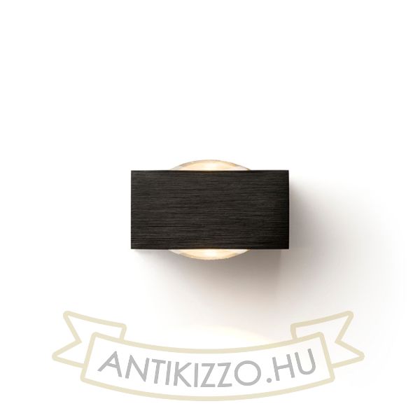 Kép KORSO II fali lámpa fekete elox 230V LED 2x3W 120° IP54 3000K