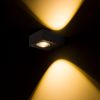 Kép KORSO II fali lámpa fekete elox 230V LED 2x3W 120° IP54 3000K
