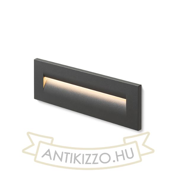 Kép RASQ a falba süllyesztett antracitszürke 230V LED 8.5W IP65 3000K