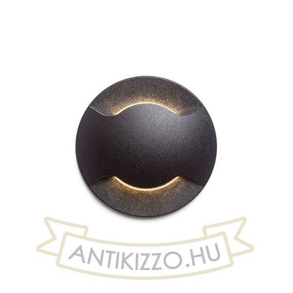 Kép KICK II süllyesztett lámpa fekete 230V LED 3W IP54 3000K