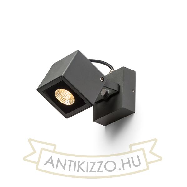 Kép BORA fali lámpa antracitszürke 230V LED 6W 44° IP54 3000K