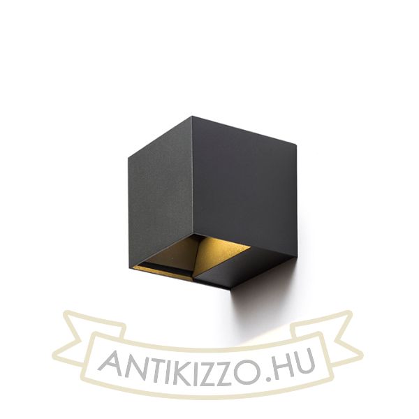 Kép CARRE fali lámpa antracitszürke 230V LED 2x3W IP54 3000K