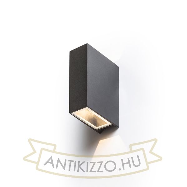 Kép UKKO fali lámpa fekete 230V LED 2x3W 55° IP54 3000K
