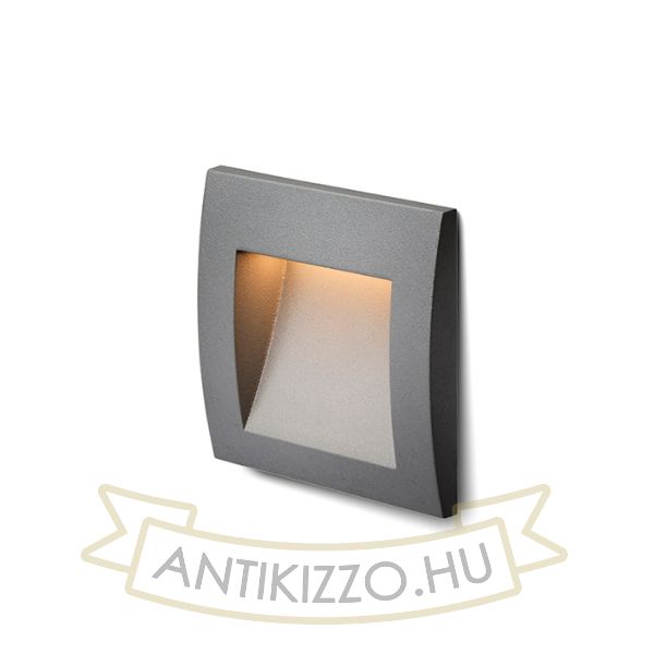 Kép GORDIQ S süllyesztett lámpa antracitszürke 230V LED 1.5W IP65 3000K