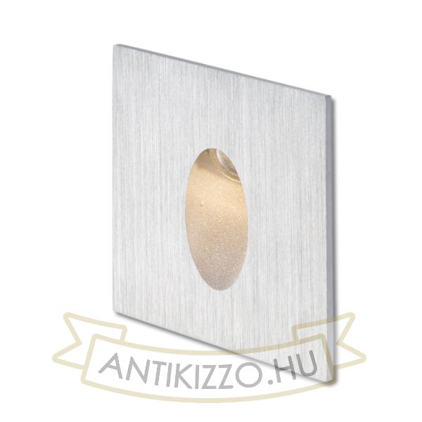 Kép ELICA SQ süllyesztett lámpa szálcsiszolt alumínium 230V LED 3W IP54 3000K