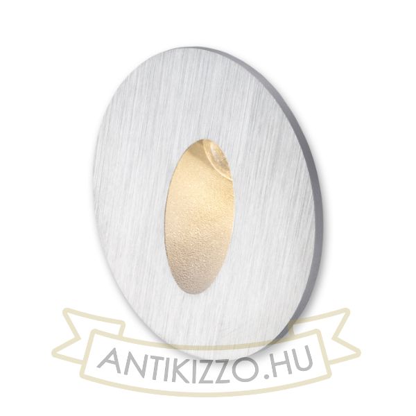 Kép ELICA R süllyesztett lámpa szálcsiszolt alumínium 230V LED 3W IP54 3000K