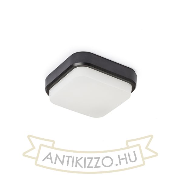 Kép TARIS SQ 17 felületre szerelhető fekete műanyag 230V LED 8W IP54 3000K