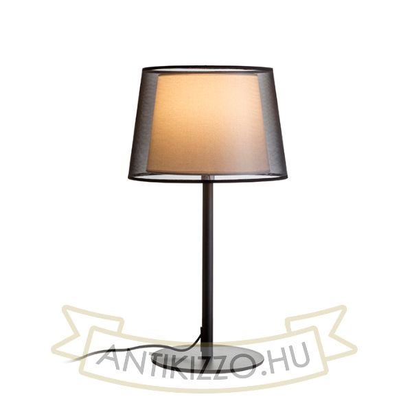 Kép ESPLANADE asztali lámpa átlátszó fekete/fehér króm 230V LED E27 15W