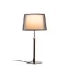 Kép ESPLANADE asztali lámpa átlátszó fekete/fehér króm 230V LED E27 15W