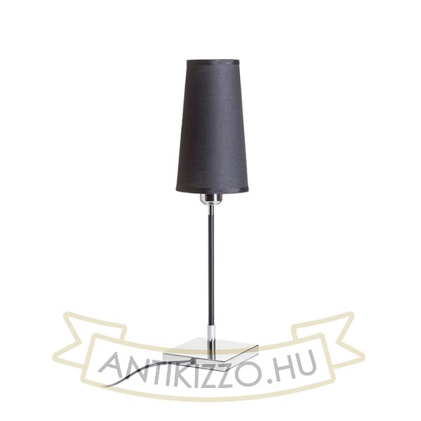 Kép LULU asztali lámpa fekete króm 230V LED E27 8W