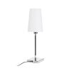 Kép LULU asztali lámpa fehér/fekete króm 230V LED E27 8W