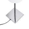Kép LULU asztali lámpa fehér/fekete króm 230V LED E27 8W