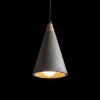 Kép HEIDI függő lámpa  beton/fa 230V LED E27 11W