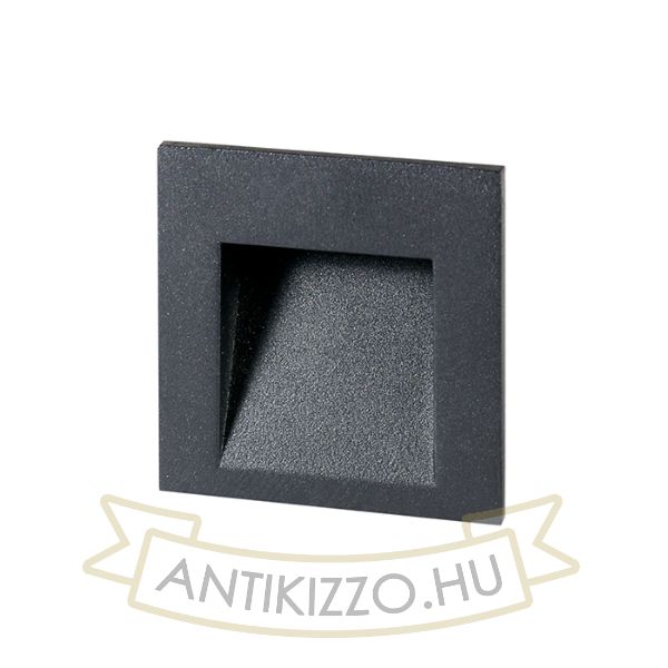 Kép TESS SQ süllyesztett lámpa antracitszürke 230V LED 3W IP54 3000K