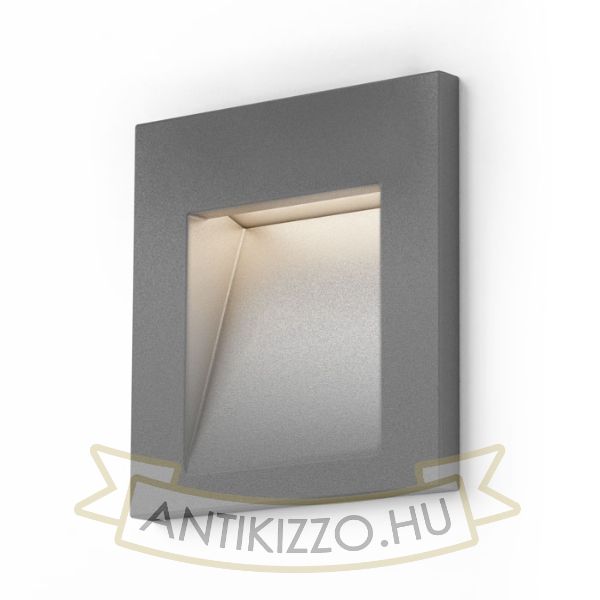 Kép TESS SQ süllyesztett lámpa ezüstszürke 230V LED 3W IP54 3000K