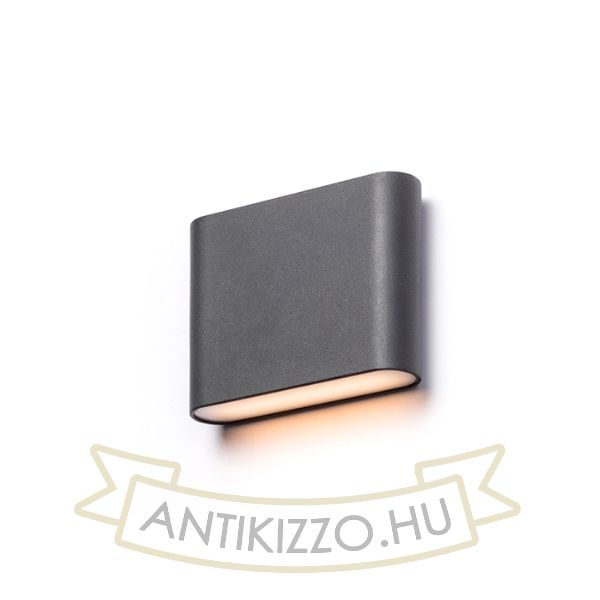 Kép CHOIX 114 fali lámpa antracitszürke 230V LED 2x3W IP54 3000K