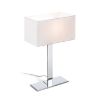 Kép PLAZA M asztali lámpa fehér króm 230V LED E27 15W