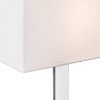 Kép PLAZA M asztali lámpa fehér króm 230V LED E27 15W