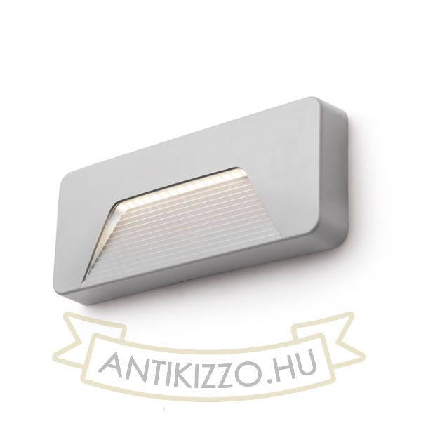 Kép RENO SQ INDR fali lámpa szürke 230V LED 3W IP65 3000K