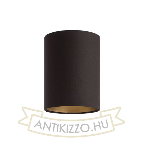 Kép RON 15/20 lámpabúra  Polycotton fekete/arany fólia  max. 28W