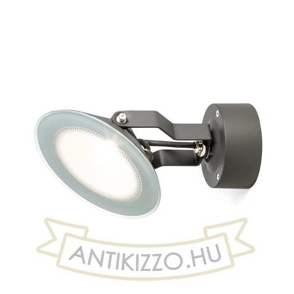 Kép FOX kültéri lámpa antracitszürke  230V LED 9W 120° IP65  3000K