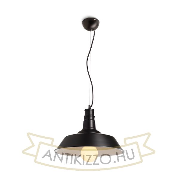 Kép GOLDIE 36 függő lámpa fekete/fehér  230V LED E27 30W