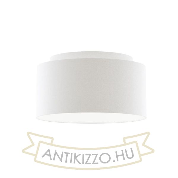 Kép DOUBLE 55/30 lámpabúra  Polycotton fehér/fehér PVC  max. 23W