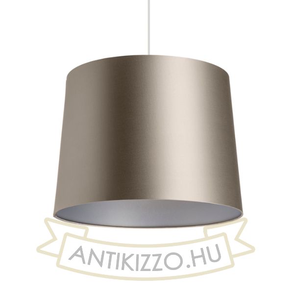 Kép ASPRO 40/30 lámpabúra  Monaco galamb szürke/ezüst PVC  max. 23W