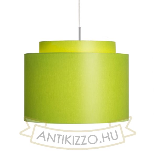 Kép DOUBLE 40/30 lámpabúra  Chintz lime/fehér PVC  max. 23W