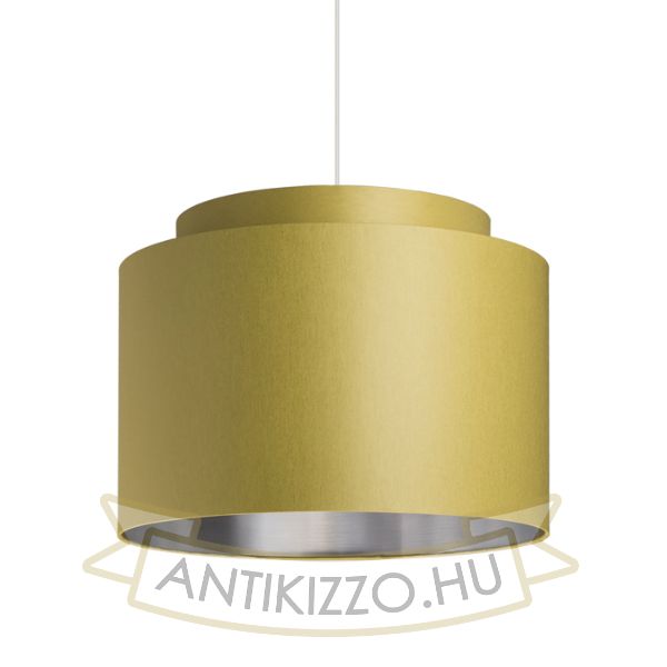 Kép DOUBLE 40/30 lámpabúra  Chintz oliva/ezüst fólia  max. 23W